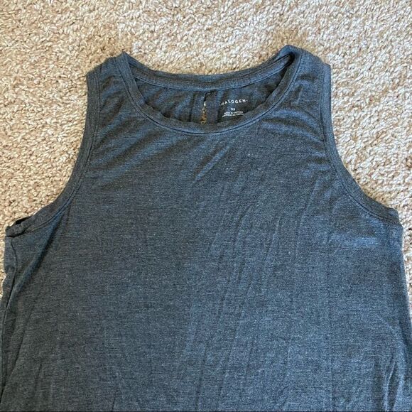 Halogen Charcoal Gray Cotton Tank - Picture 2 of 3
